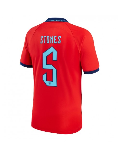 England John Stones #5 Replika Borta Kläder VM 2022 Kortärmad